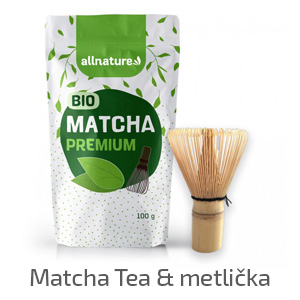 Allnature Matcha Tea a metlička